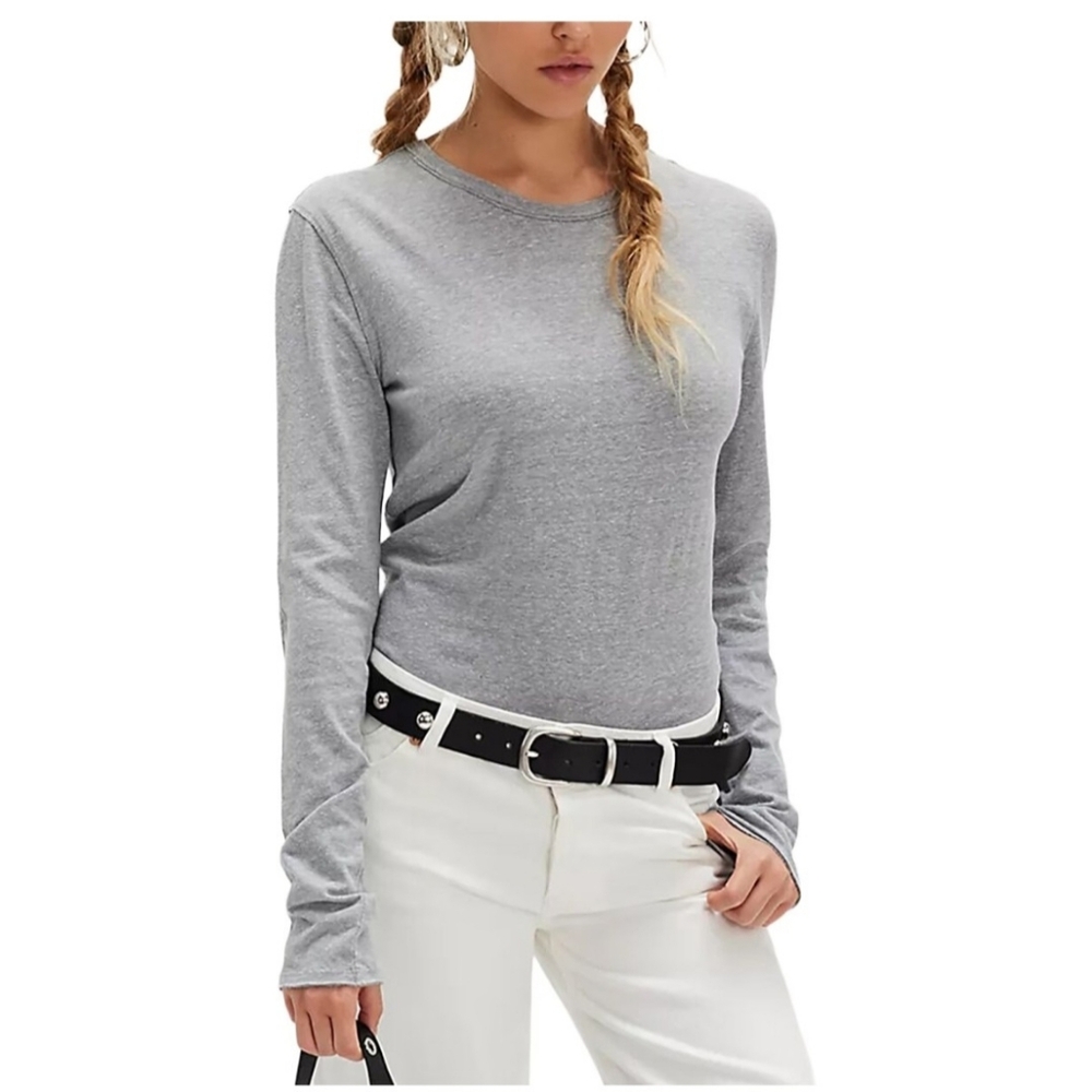 NWOT Free People Nova Long Sleeve ~Grey